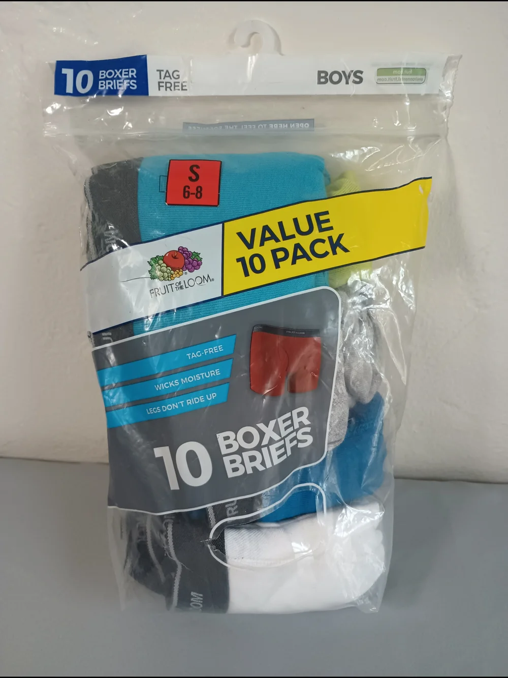 Fruit Of The Loom Boys' Boxer Briefs Underwear